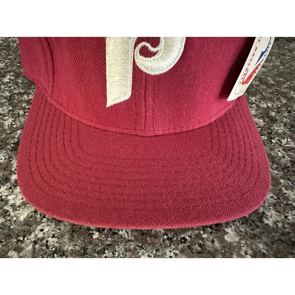 Sports Specialties Philadelphia Phillies Hat Cap Men 6 5/8 Red‎ Wool Vintage NWT